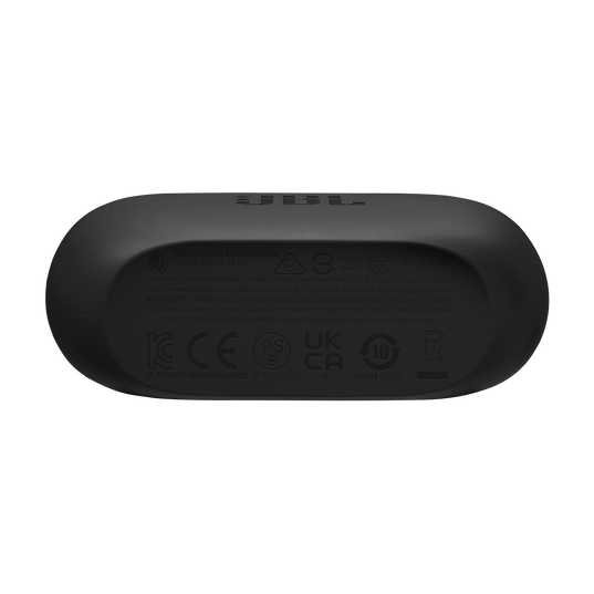 JBL Vibe Buds 2 - Black - True Wireless Noise Cancelling Earbuds - Bottom